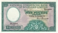 National Commercial Bank Of Scotland 5 Pounds, 16. 9.1959